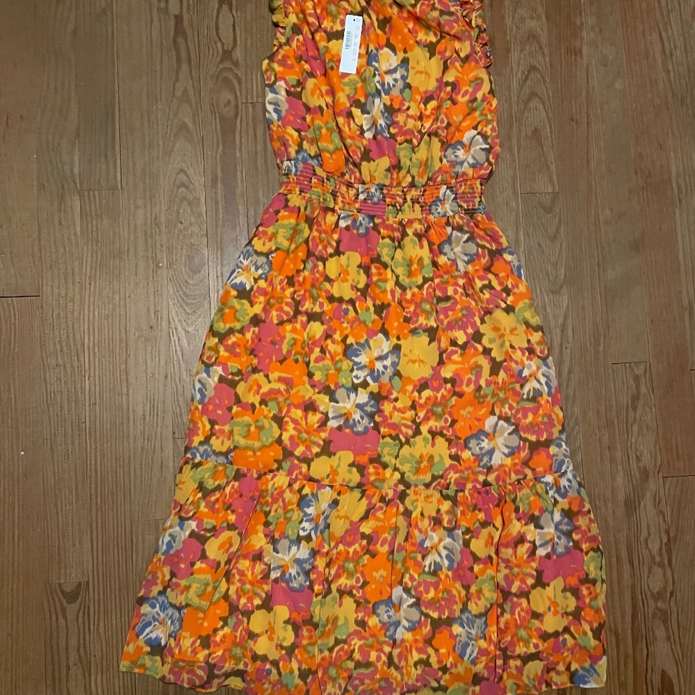J. Crew new with tags sleeveless floral print dress sz S